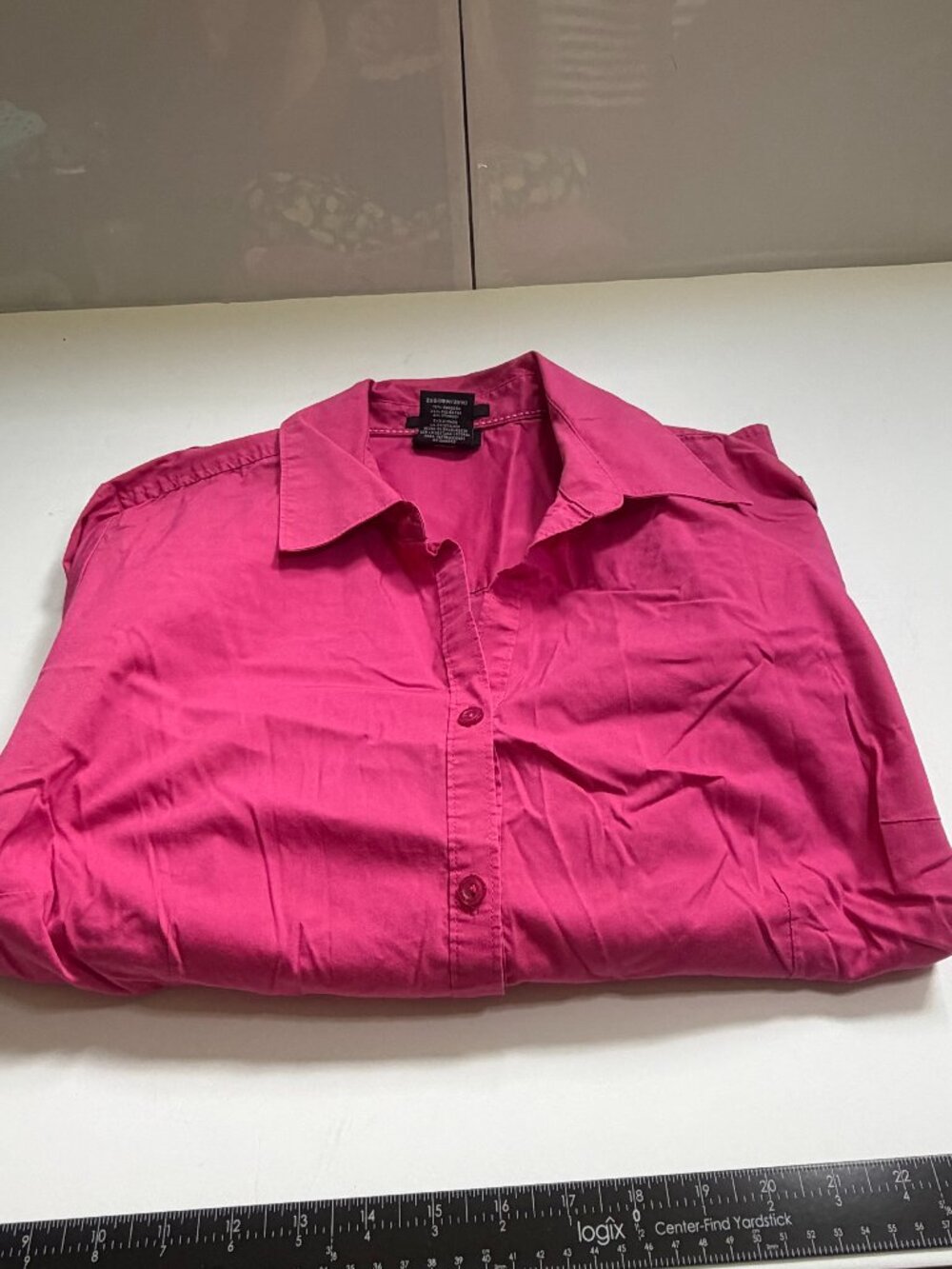 George Long-Sleeved Fuchsia Blouse W 2X
